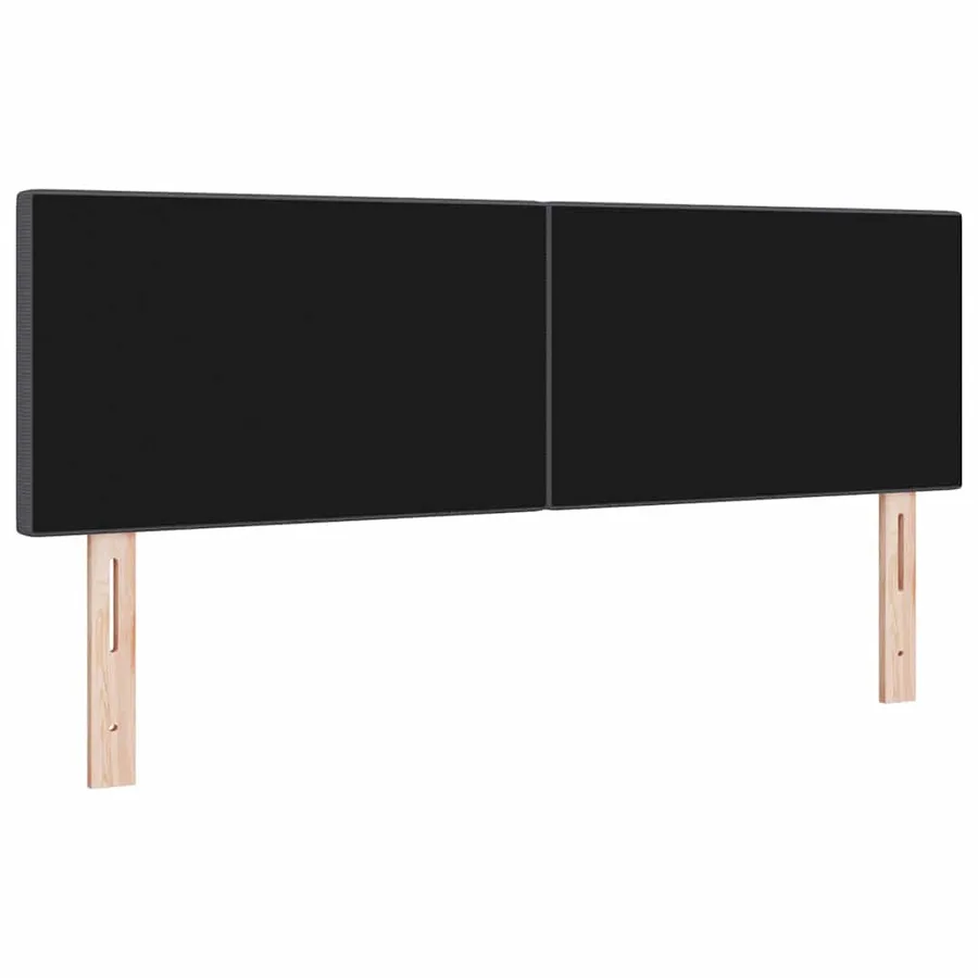Tête de lit Gris foncé 160 cm Tissu en velours côtelé - 6