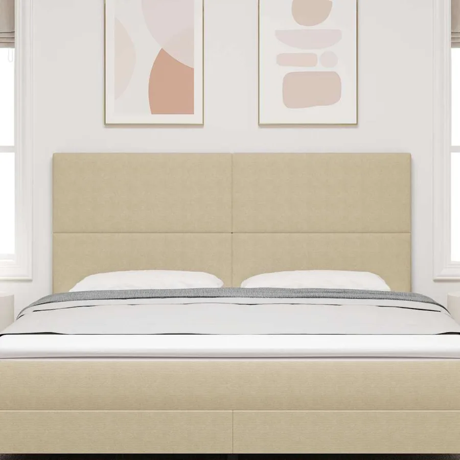Tête de lit Gris Vert Clair 180 cm Tissu en velours côtelé - 3