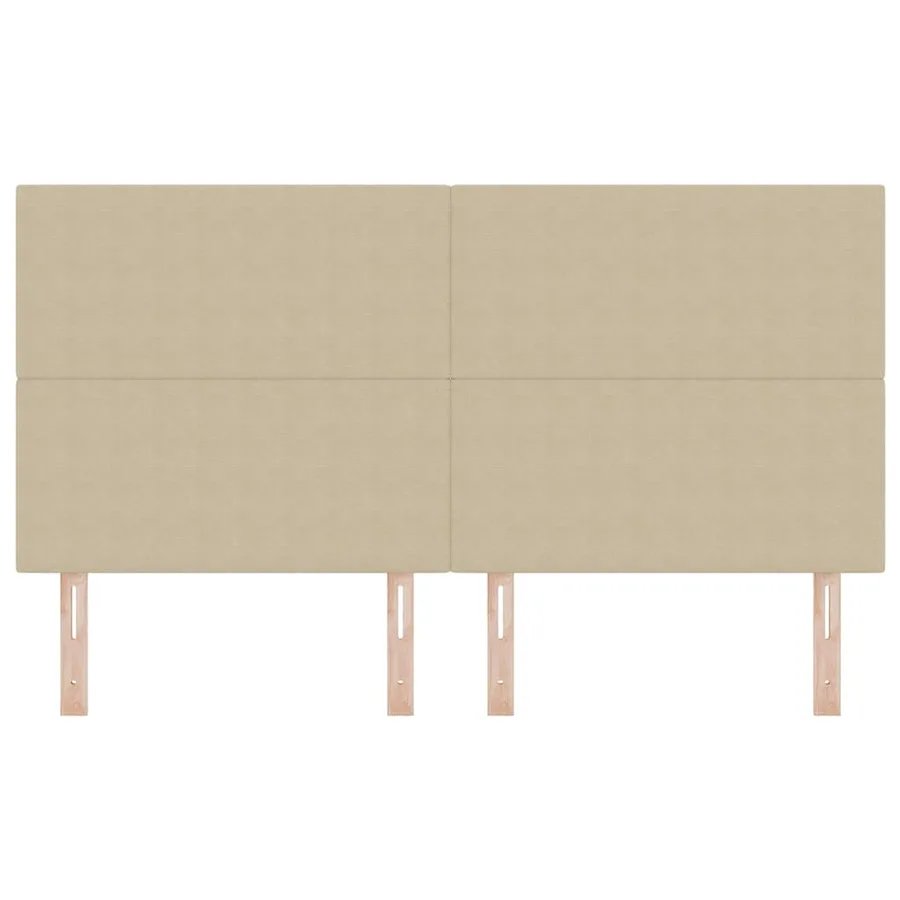 Tête de lit Gris Vert Clair 180 cm Tissu en velours côtelé - 4