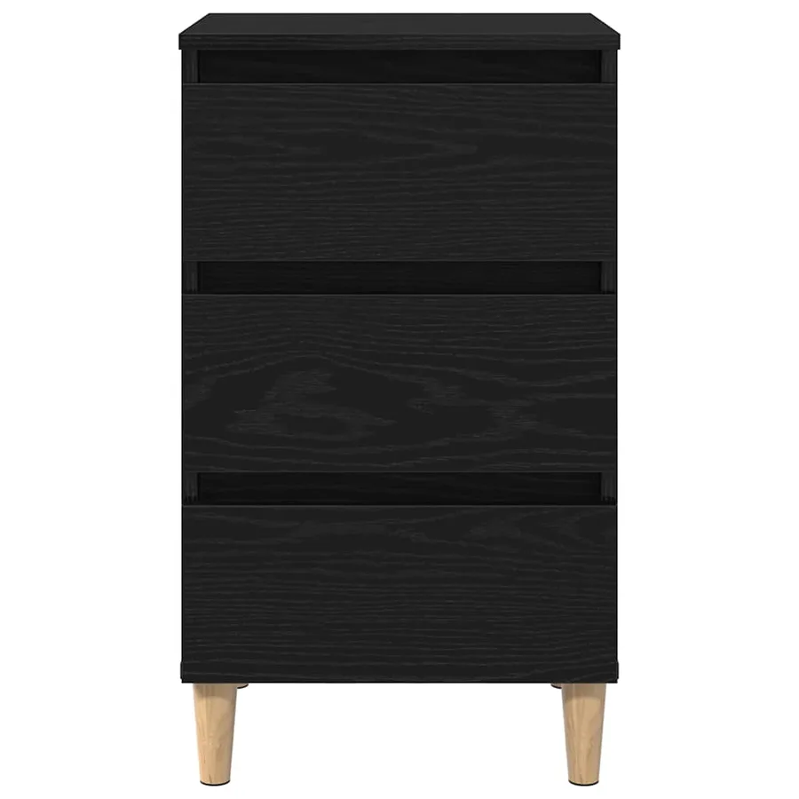 Cabinet de chevet Chêne noir 40 x 35 x 69 cm Bois d'ingénierie - 6