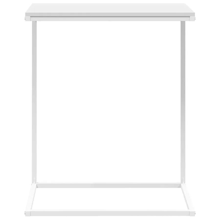 Table d'appoint Blanc 55x35x66 cm Bois d'ingénierie - 4