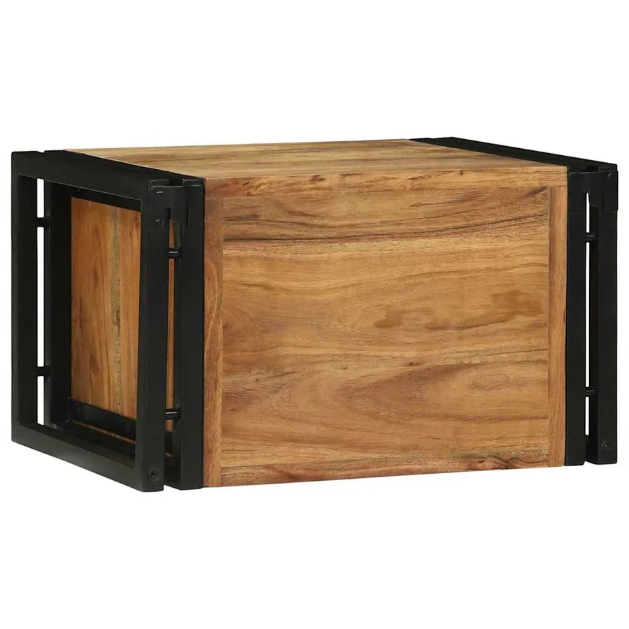 Étagère à vin 2 pcs 46 x 35 x 27,5 cm Bois d'Acacia Massif - 6