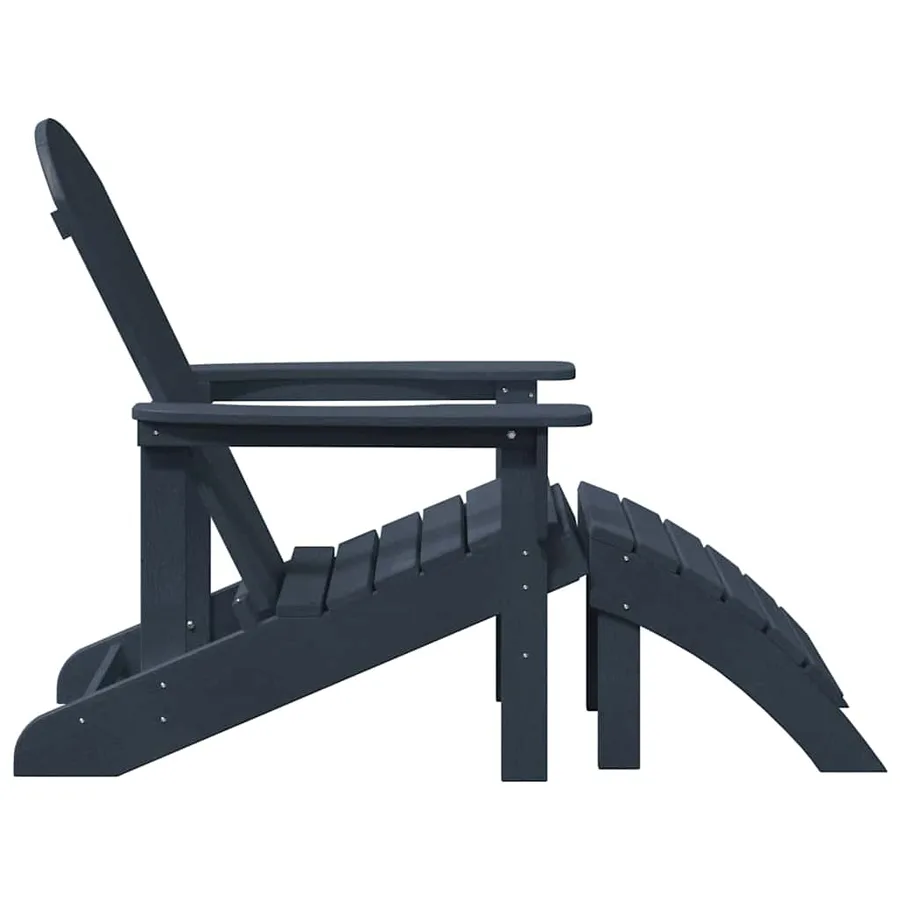 Chaise de jardin 2 pcs Bleu marine 83 x 74 x 92 cm Polyéthylène - 6