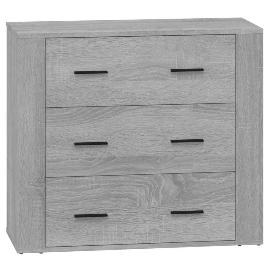 Buffets 2 pcs sonoma gris bois d'ingénierie - 6