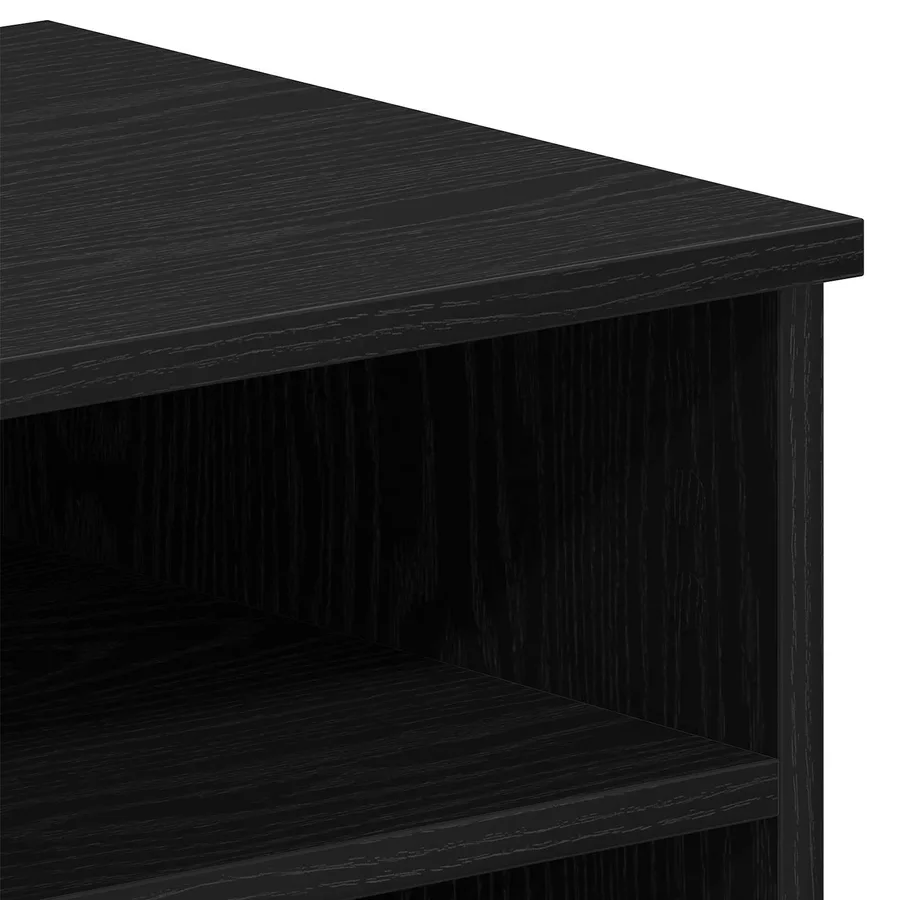 Meuble TV Chêne noir 80 x 35 x 36,5 cm Bois d'ingénierie - 9