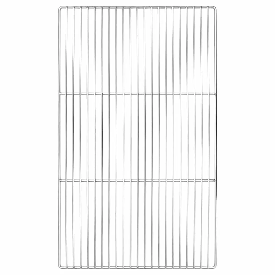 Grille de barbecue Argenté 67 x 40 cm Acier inoxydable