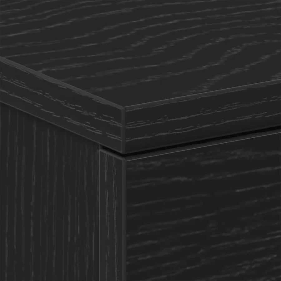 Tables de chevet 2 pcs Chêne noir 38x35x55 cm Bois d'ingénierie - 10