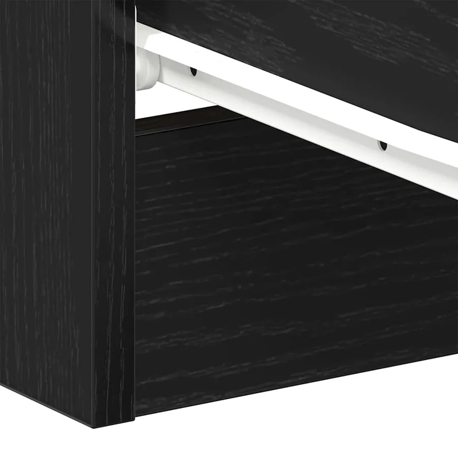 Tables de chevet 2 pcs Chêne noir 38x35x55 cm Bois d'ingénierie - 11