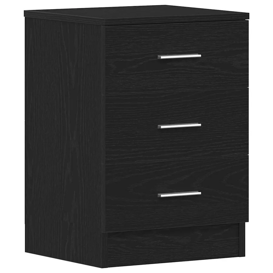 Tables de chevet 2 pcs Chêne noir 38x35x55 cm Bois d'ingénierie - 5