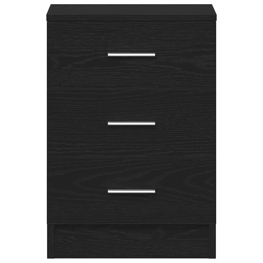 Tables de chevet 2 pcs Chêne noir 38x35x55 cm Bois d'ingénierie - 7