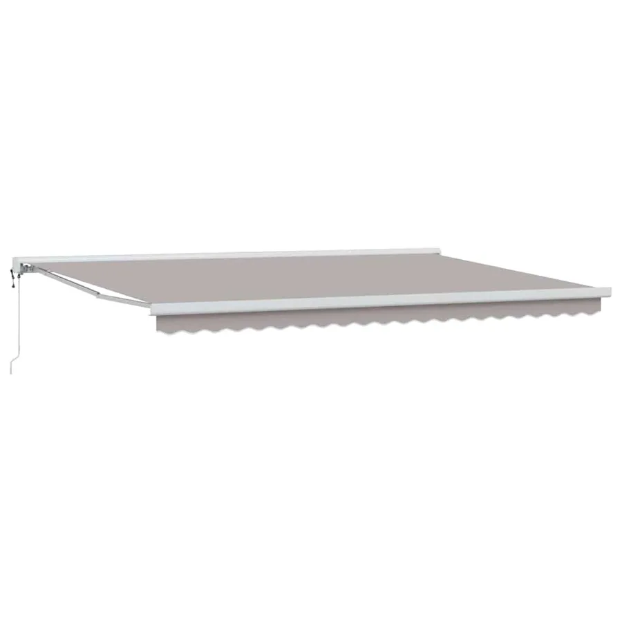 Auvent rétractable Gris clair 500 x 300 x 165 cm Tissu et Métal - 2