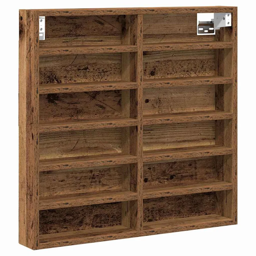 Vitrine Bois ancien 60 x 8,5 x 58 cm Bois d'ingénierie - 2