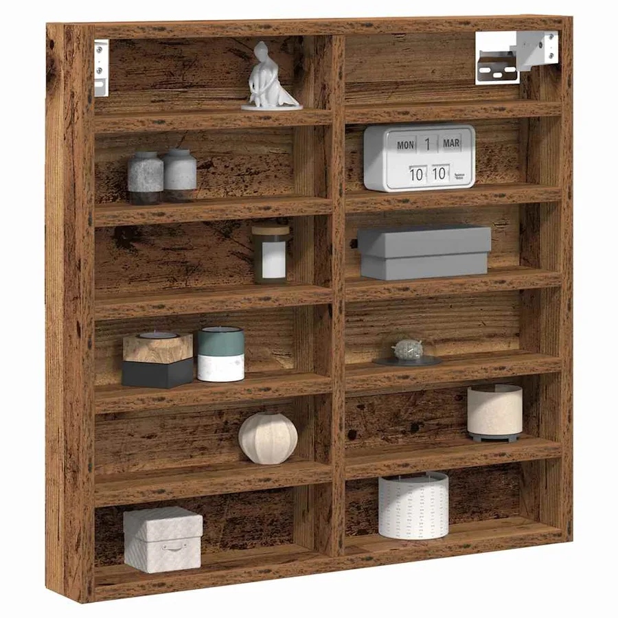 Vitrine Bois ancien 60 x 8,5 x 58 cm Bois d'ingénierie - 3