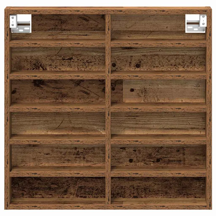 Vitrine Bois ancien 60 x 8,5 x 58 cm Bois d'ingénierie - 6