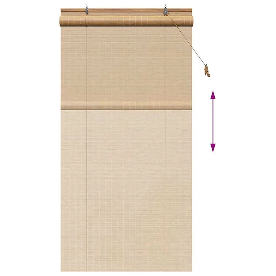 Store enrouleur Marron 120 x 220 cm Bambou - 13
