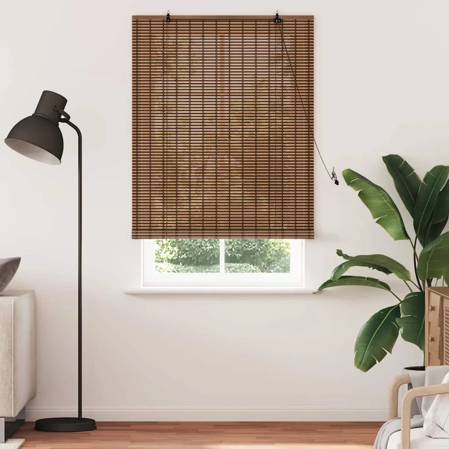 Store enrouleur Marron 110 x 220 cm Bambou - 3