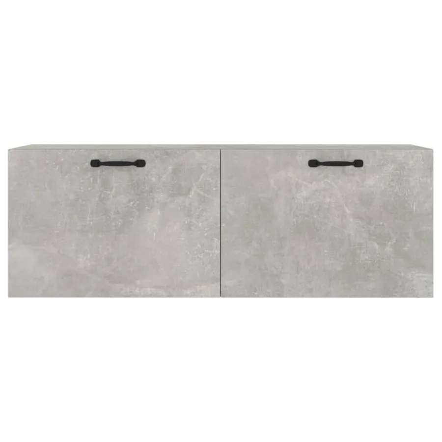 Armoire murale Gris béton 100x36,5x35 cm Bois d'ingénierie - 5