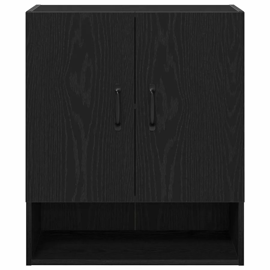 Meuble mural Chêne noir 60 x 30 x 70 cm Bois d'ingénierie - 7