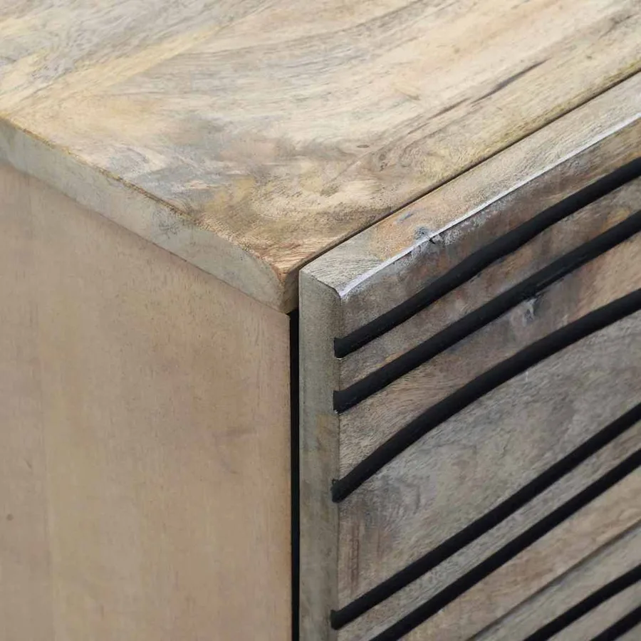 Table de chevet Blanc 50 x 33 x 62 cm Bois d'ingénierie - 6