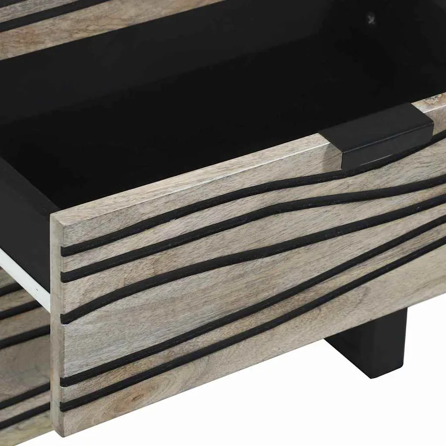 Table de chevet Blanc 50 x 33 x 62 cm Bois d'ingénierie - 7