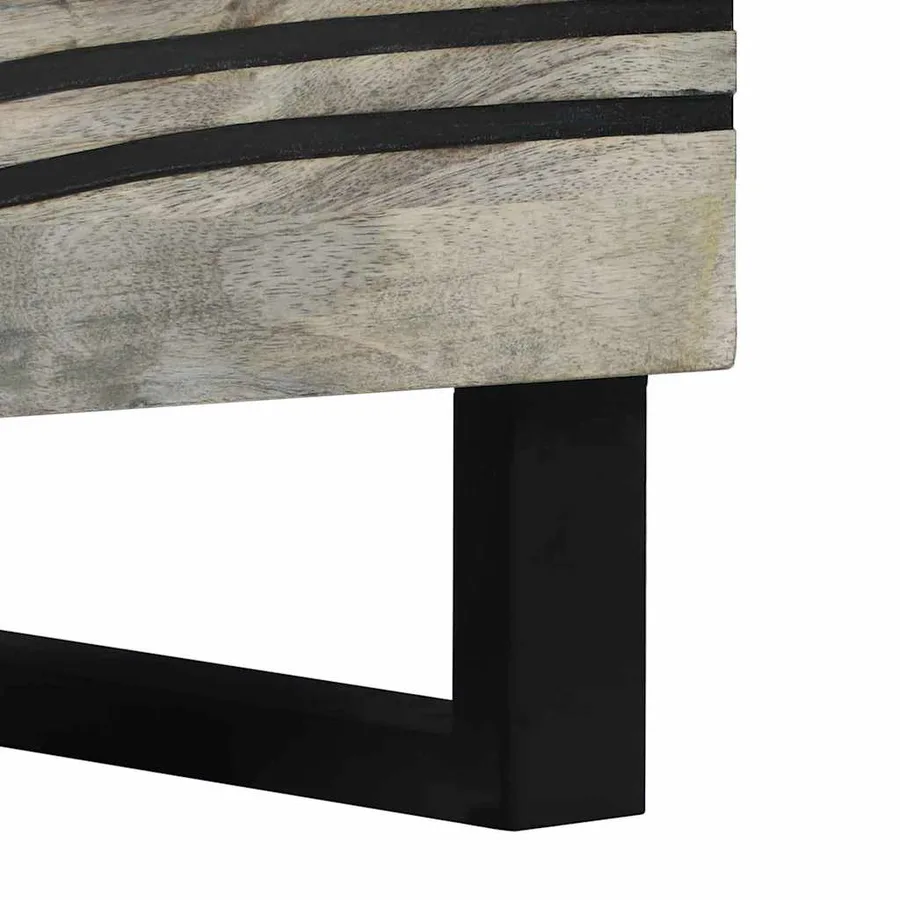 Table de chevet Blanc 50 x 33 x 62 cm Bois d'ingénierie - 8