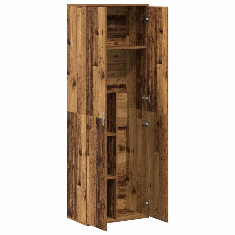 Highboard Bois Ancien 60 x 35 x 180 cm Bois d'ingénierie - 5