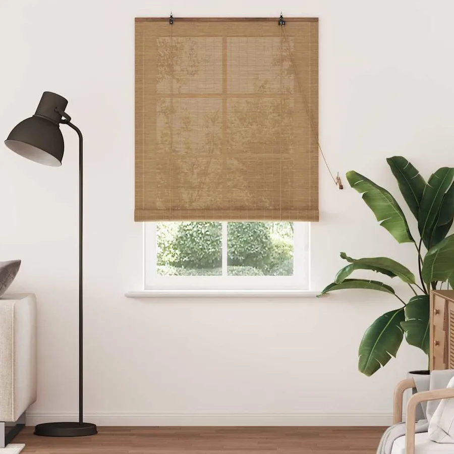 Store enrouleur Marron 110 x 220 cm Bambou - 3