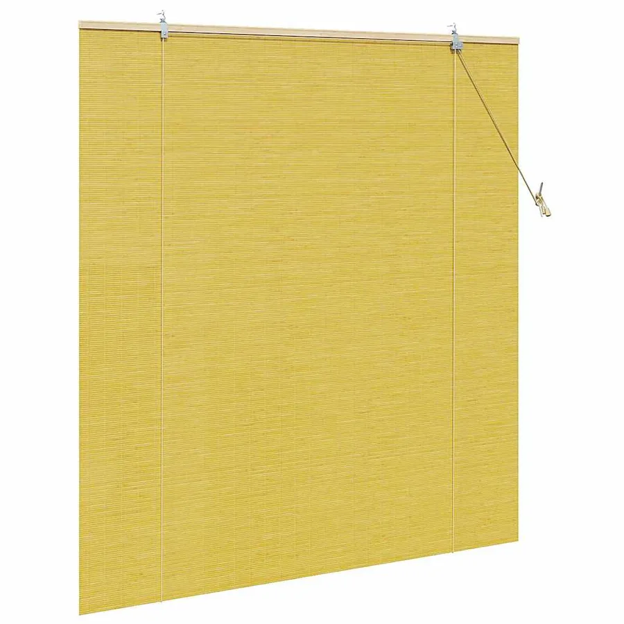 Store enrouleur Jaune 140 x 160 cm Bambou - 4