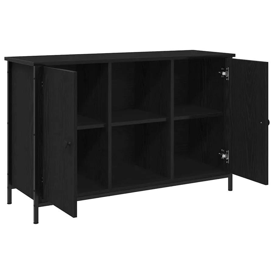 Ensemble meuble TV Montage mural Chêne noir 101 x 35 x 65 cm - 3