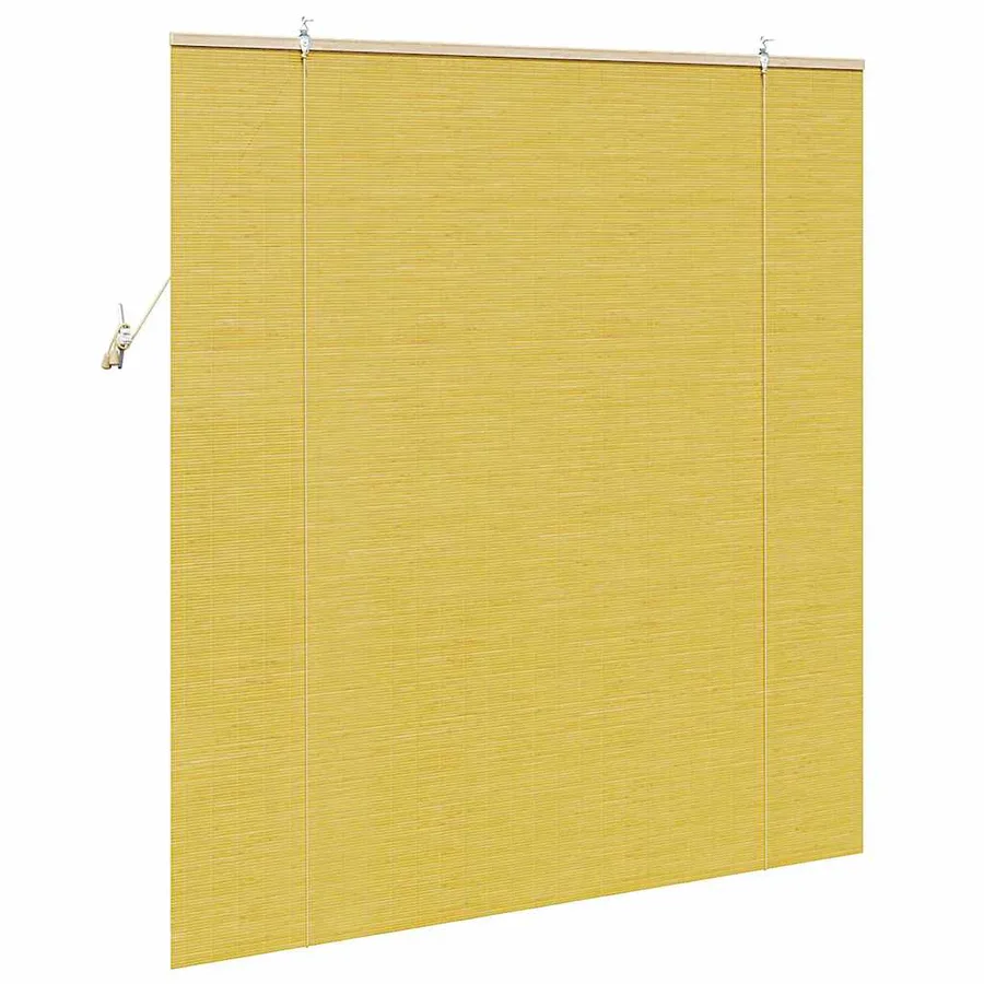 Store enrouleur Jaune 150 x 160 cm Bambou - 5