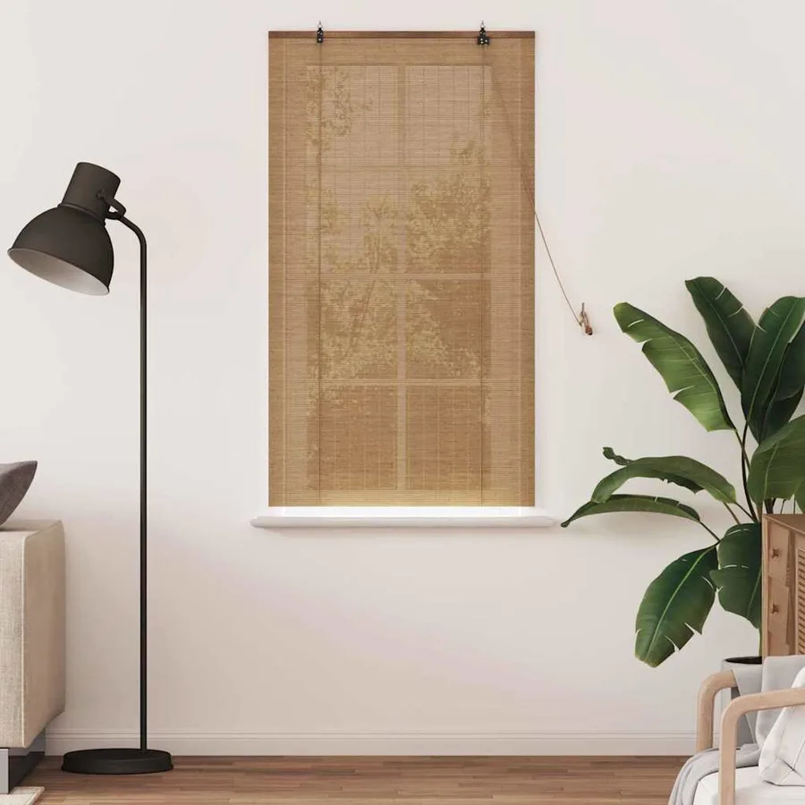 Store enrouleur Marron 80 x 160 cm Bambou - 3