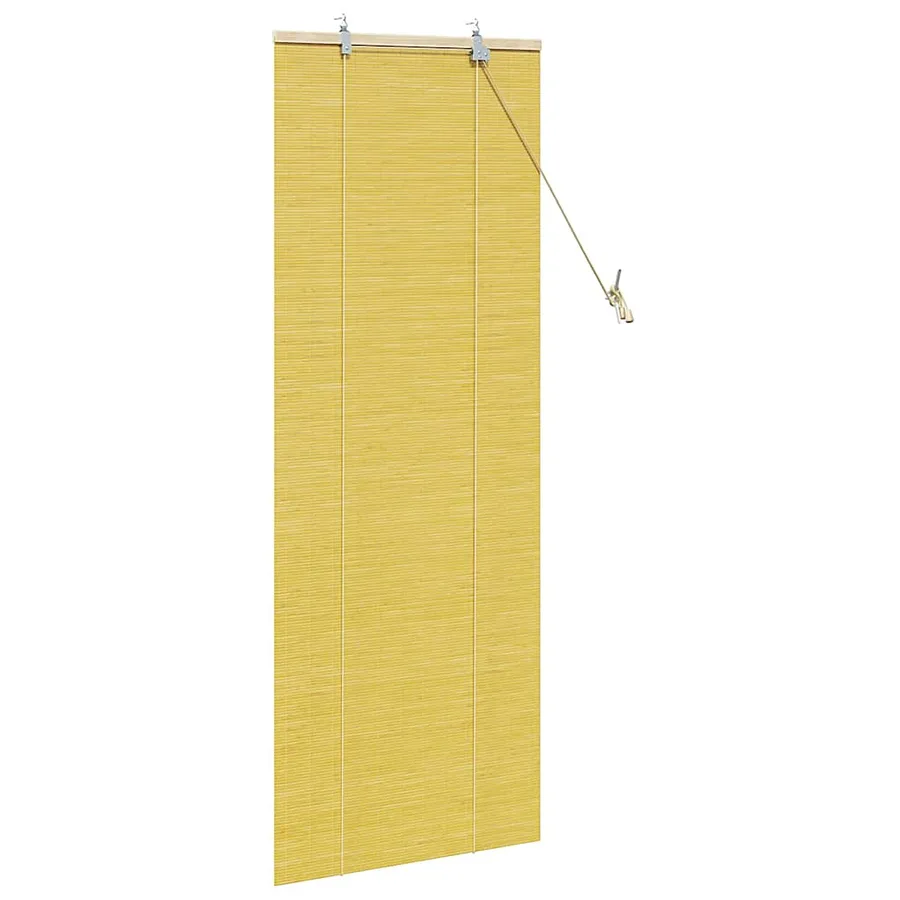 Store enrouleur Jaune 60 x 160 cm Bambou - 4