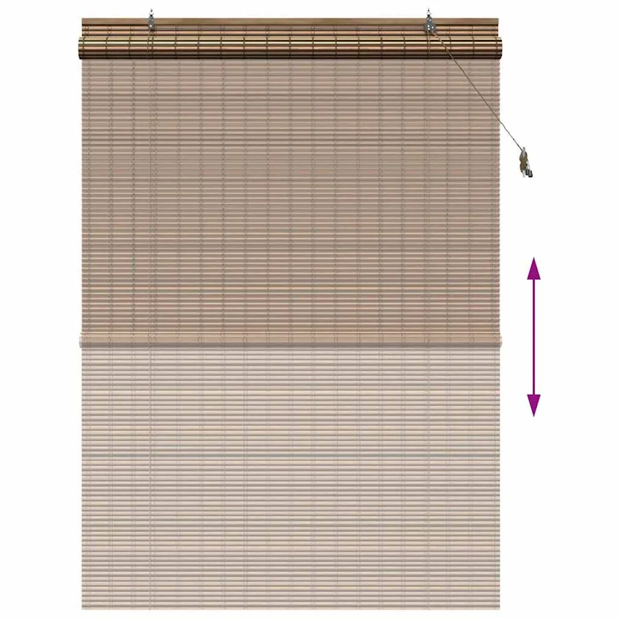 Store enrouleur Marron 150 x 220 cm Bambou - 13