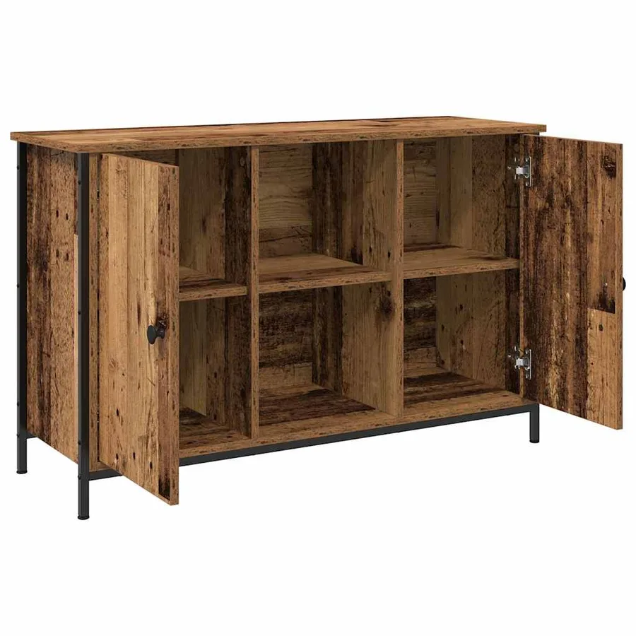 Ensemble meuble TV Montage mural Bois Ancien 101 x 35 x 65 cm - 2