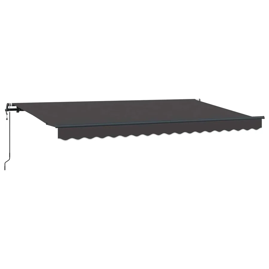 Auvent Rétractable Anthracite 350 x 200 cm tissu - 2