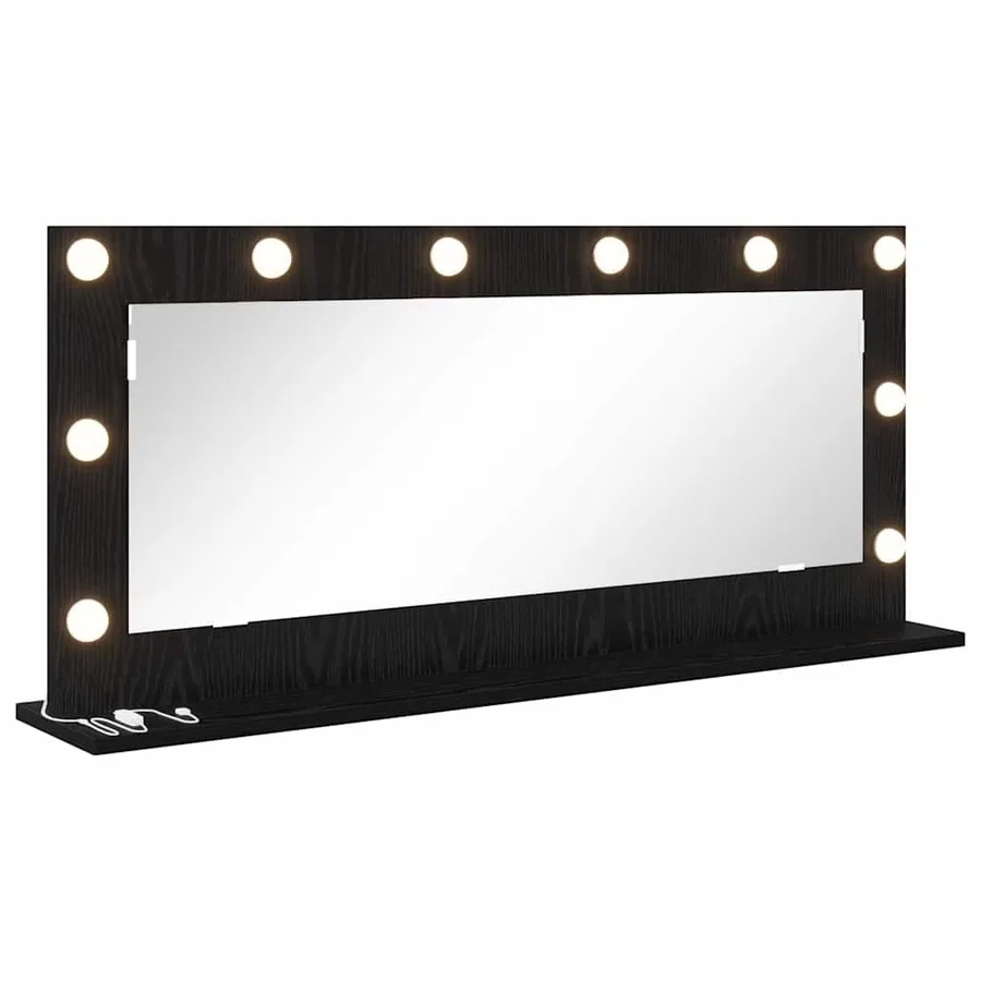Miroir de vanité Rectangulaire Chêne noir 100 x 45 x 18 cm - 2