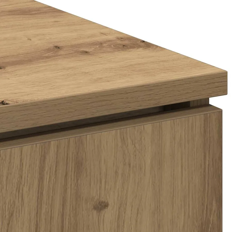 Meuble TV 100 x 38 x 49 cm Chêne artisanal Bois d'ingénierie - 8
