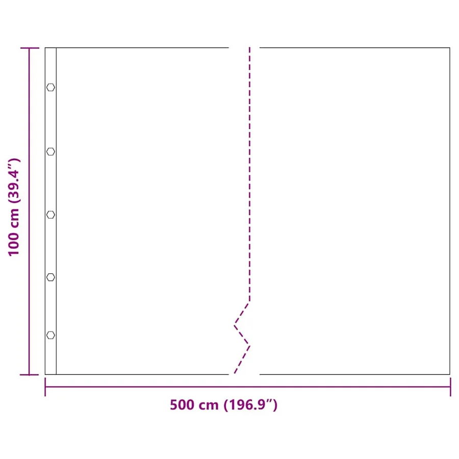 Barrière anti-racines Noir 1 x 5 m Polyéthylène - 9