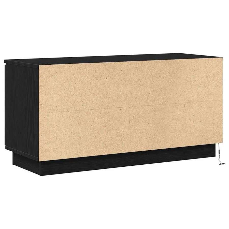 Meuble TV Chêne noir 100 x 38 x 49 cm Bois d'ingénierie - 9