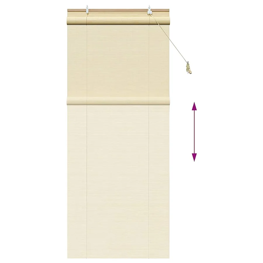Store enrouleur Nature 90 x 220 cm Bambou - 13