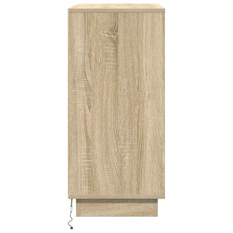 Buffet LED Chêne Sonoma 71 x 34,5 x 75 cm Bois d'ingénierie - 10