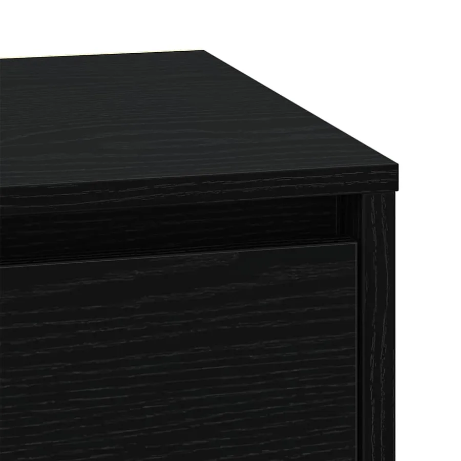 Cabinet de chevet avec tiroir Chêne noir 39 x 34,5 x 50 cm - 11