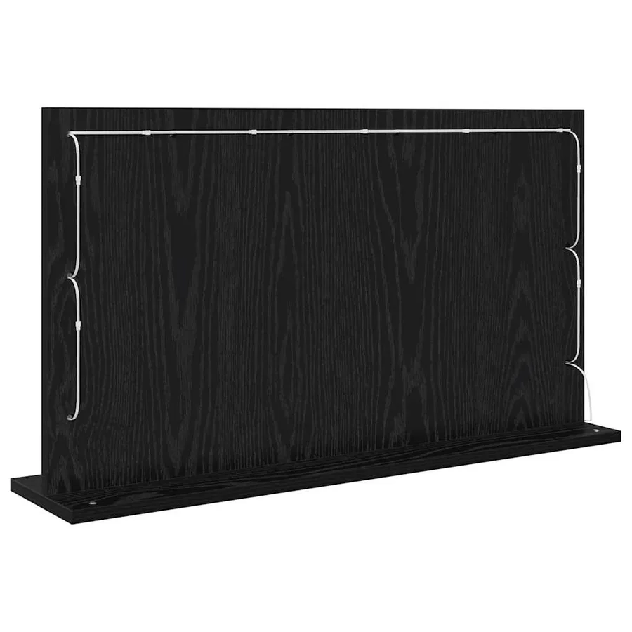 Miroir de vanité Rectangulaire Chêne noir 80 x 45 x 18 cm - 6