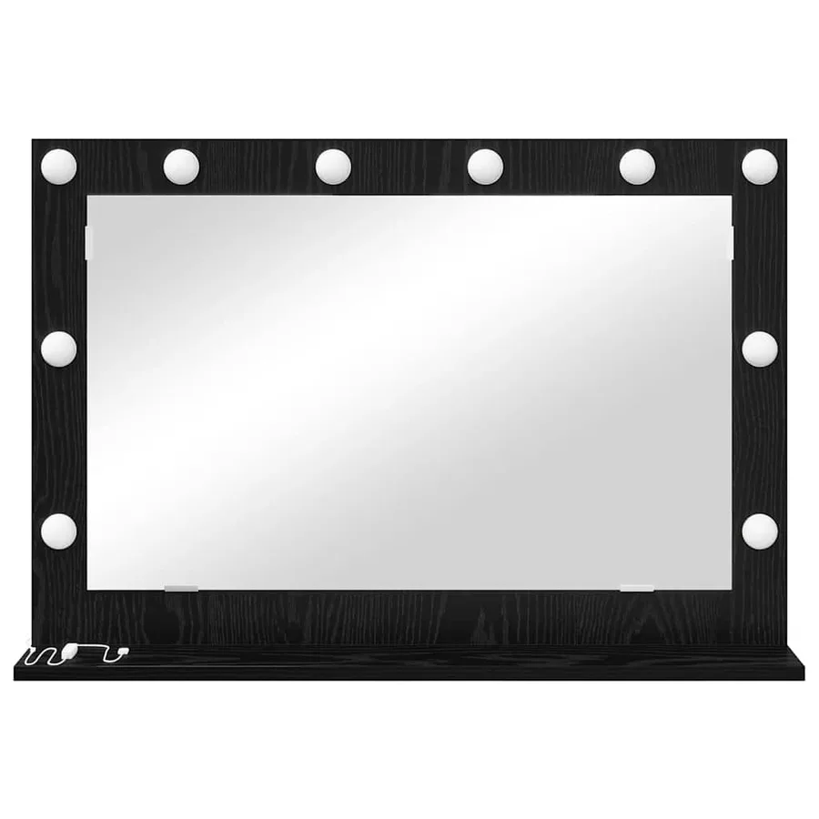 Miroir de vanité Rectangulaire Chêne noir 80 x 15 x 18 cm - 4