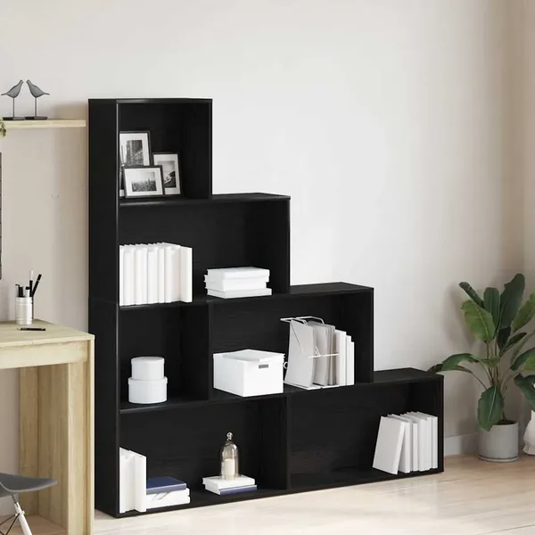 Bibliothèque Chêne noir 155 x 24 x 160 cm Bois d'ingénierie