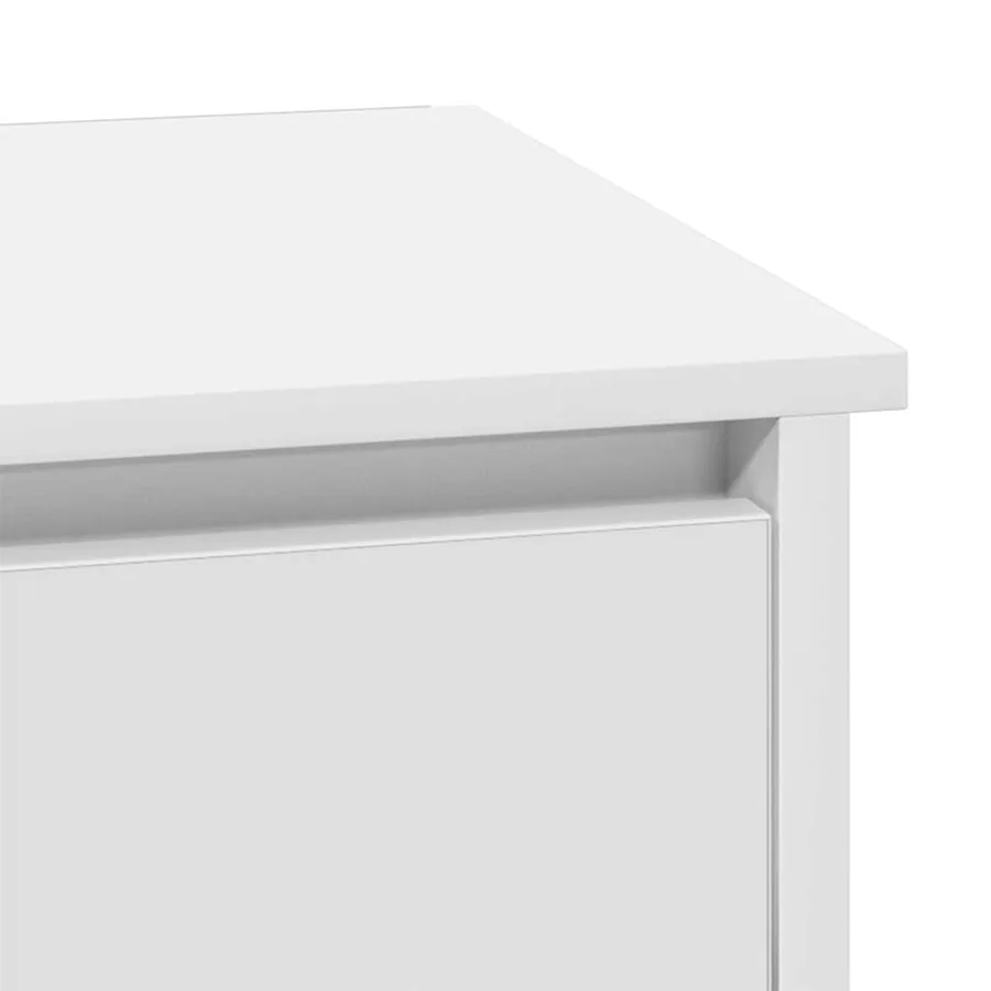 Cabinet de chevet Blanc 39 x 34,5 x 50 cm Bois d'ingénierie - 10