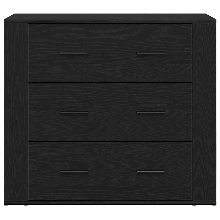 Haut Armoire Chêne noir 80 x 33 x 150 cm Bois d'ingénierie - 7