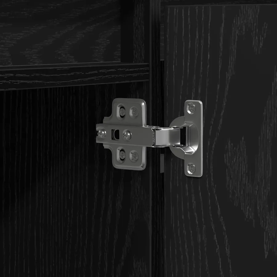 Meuble TV Chêne noir 180 x 38 x 49 cm Bois d'ingénierie - 11