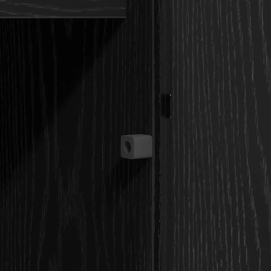 Meuble TV Chêne noir 180 x 38 x 49 cm Bois d'ingénierie - 12