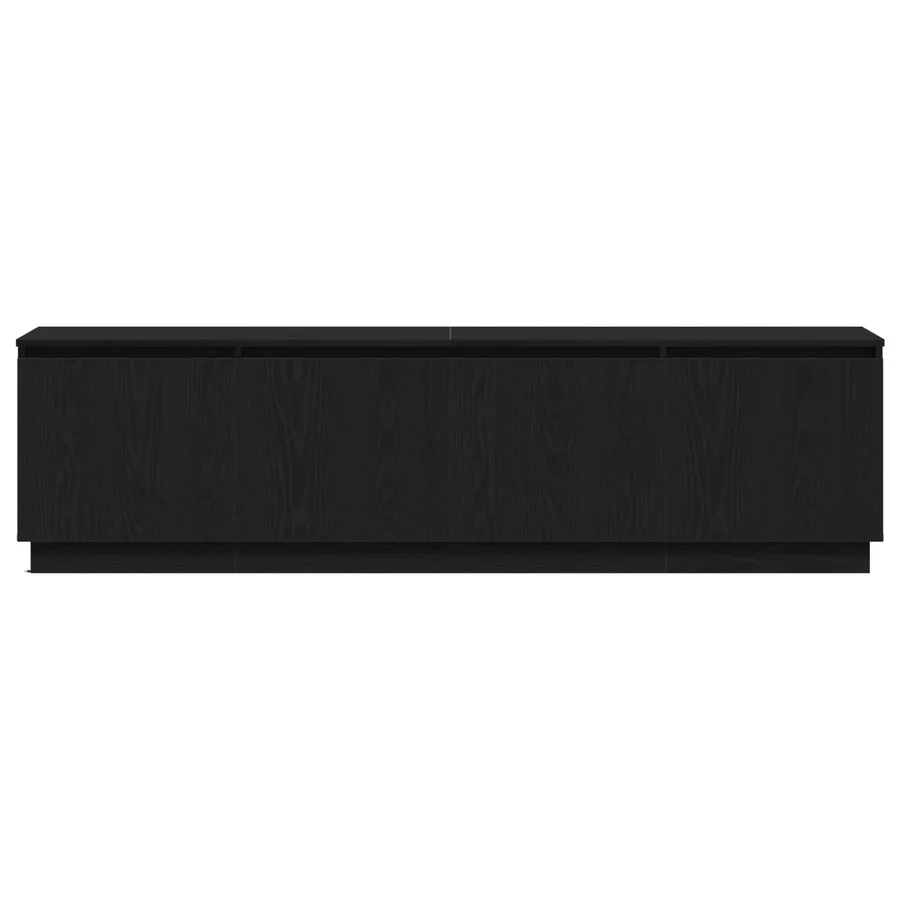 Meuble TV Chêne noir 180 x 38 x 49 cm Bois d'ingénierie - 7